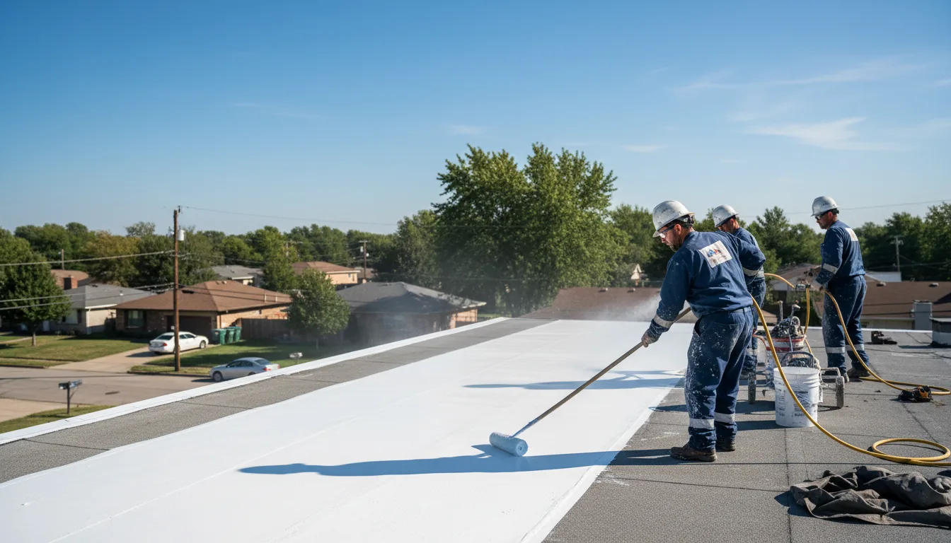Commercial roof coating in Kremlin, OK near me